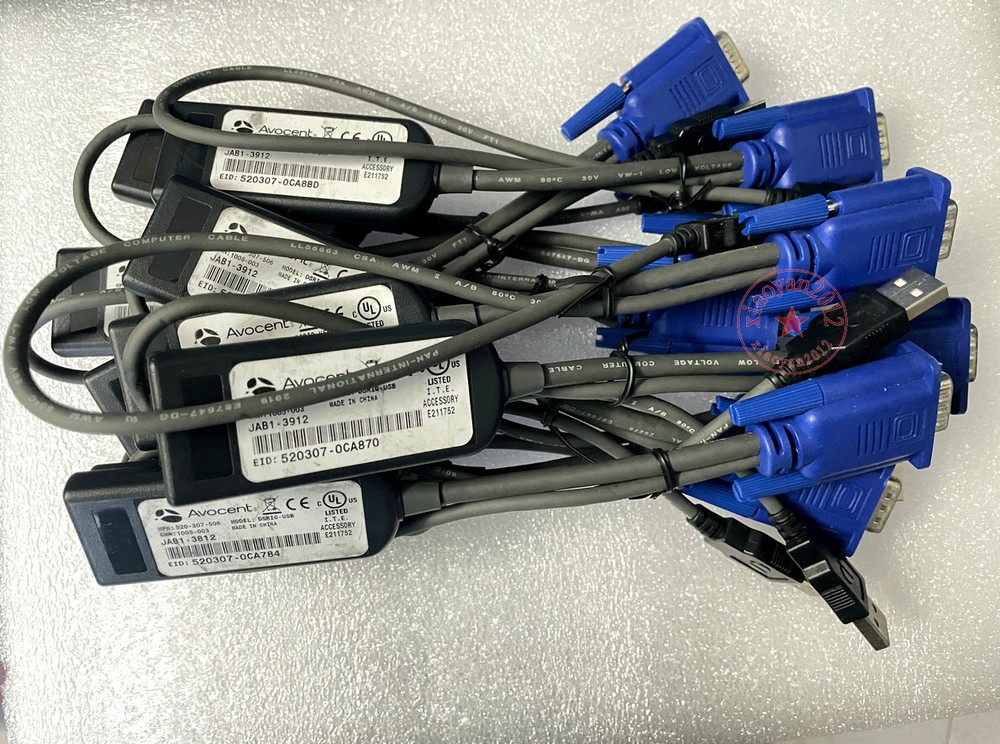 1pc Avocent DSRIQ-USB DSR USB KVM Switch Server Module cable (Black)