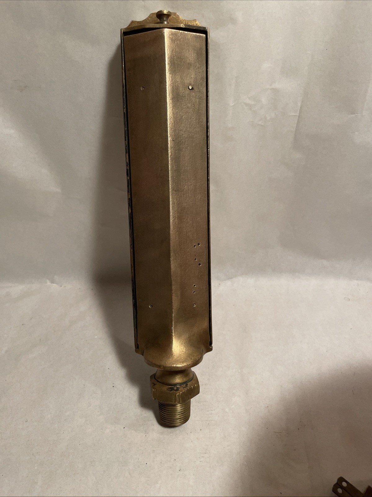 TAGLIABUE MFG CO. ANTIQUE BRASS STEAM THERMOMETER GAUGE NEW YORK VINTAGE