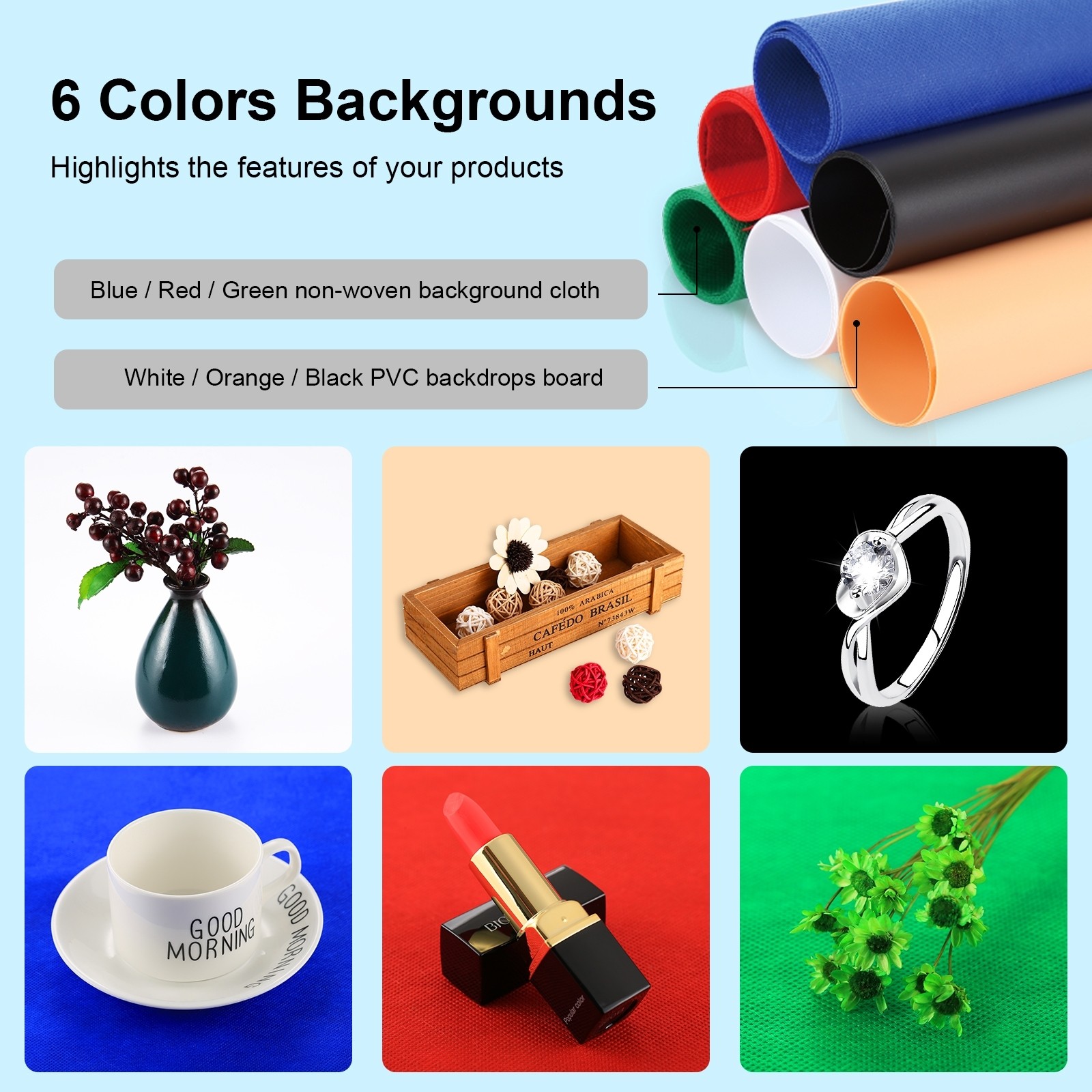 24"x24" Foldable LED Photo Light Box Tent Large Portable Cube Studio Photography