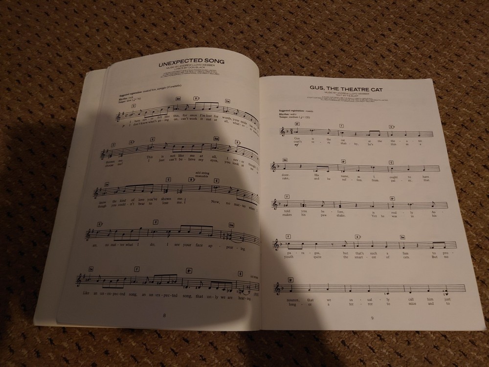 Electronic Keyboard - Andrew Lloyd Webber - Songbook