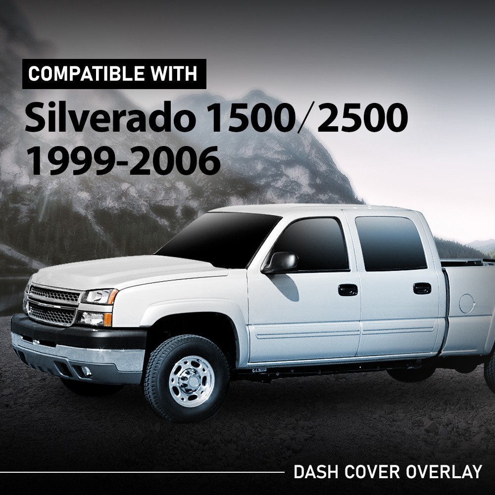 Fits 1999-2006 Chevy Silverado Sierra Molded Dash Cover Cap Board Overlay Gray