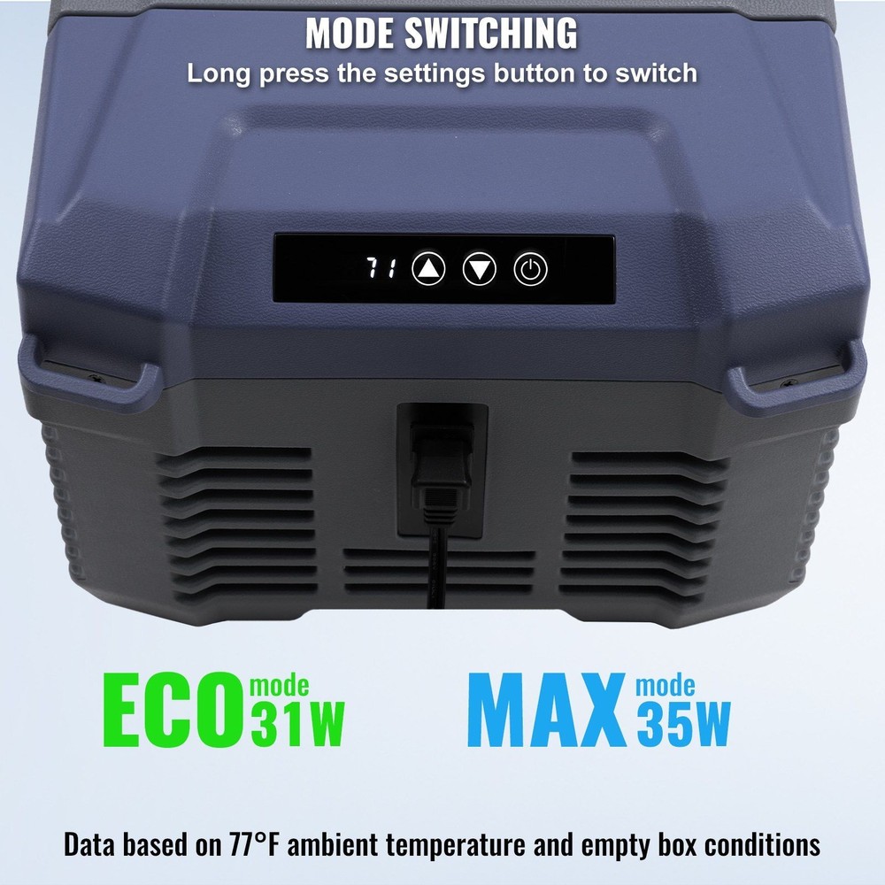 9L Portable Freezer Fridge, Adjustable Temp, Quiet ≤45dB, Dual Voltage