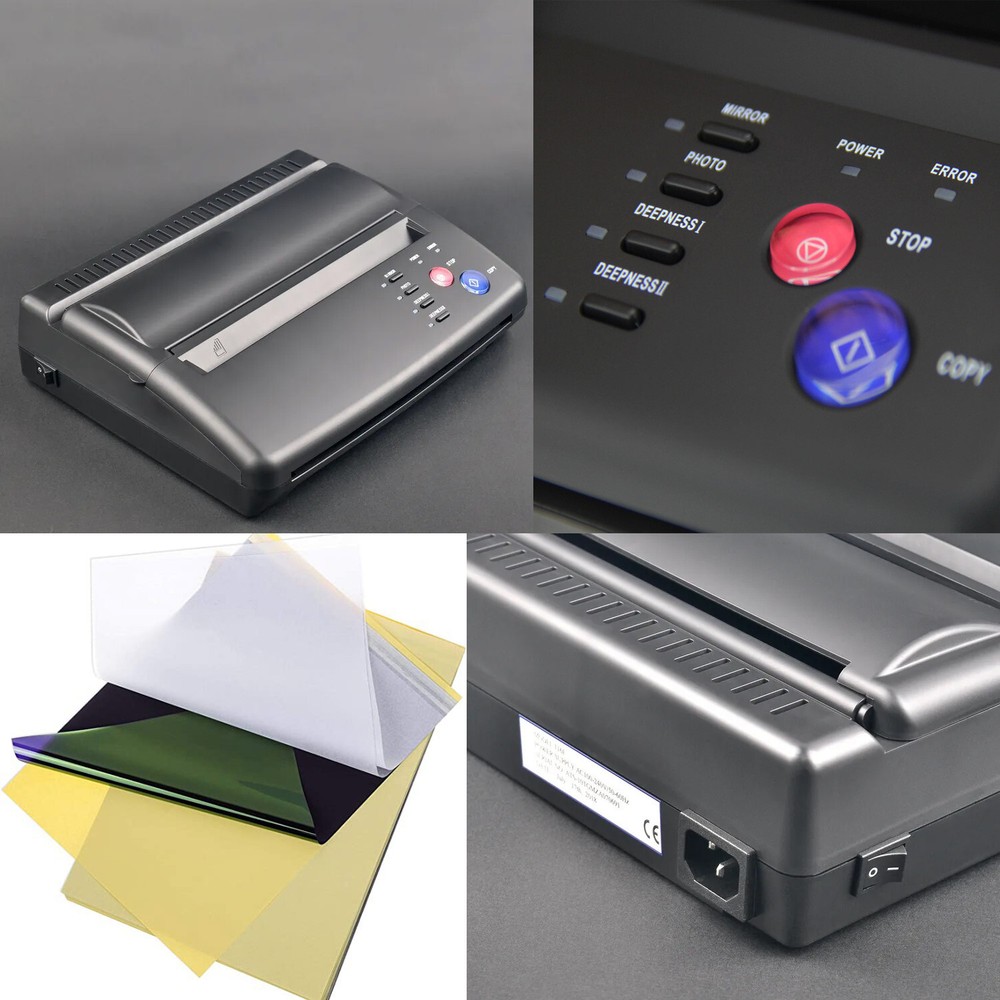 Tattoo Thermal Stencil Maker Tattoo Transfer Copier Printer Machine A4 &A5 Paper
