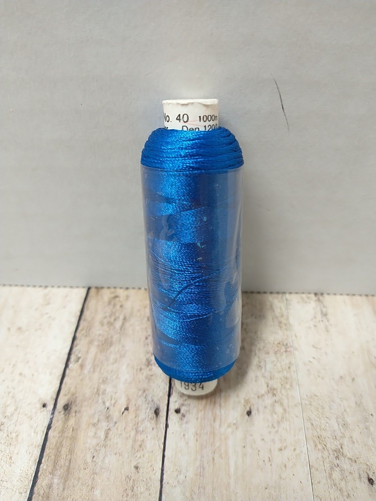 Madeira Polyneon 1000m Embroidery Thread Color 1934 Blue