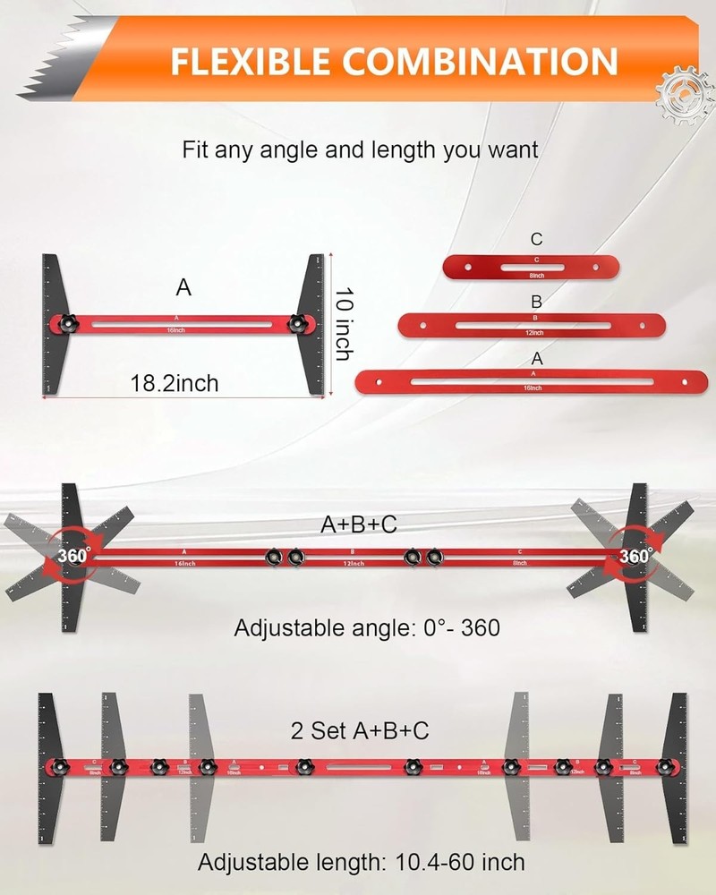 Multi-Functional Stair Tread Tool Kit - Ideal for Home Woodworking Projects