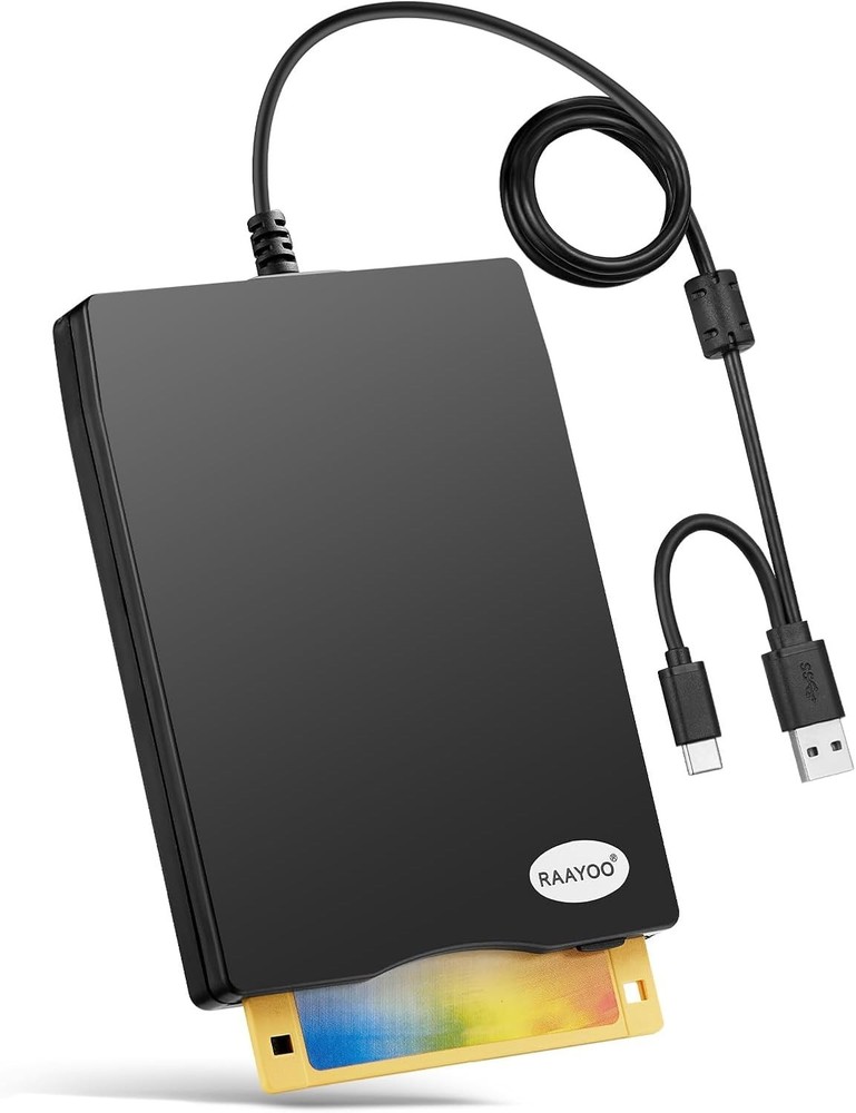 Floppy Disk Reader External USB 3.5 Inch 1.44MB Portable Floppy Drive for Win...