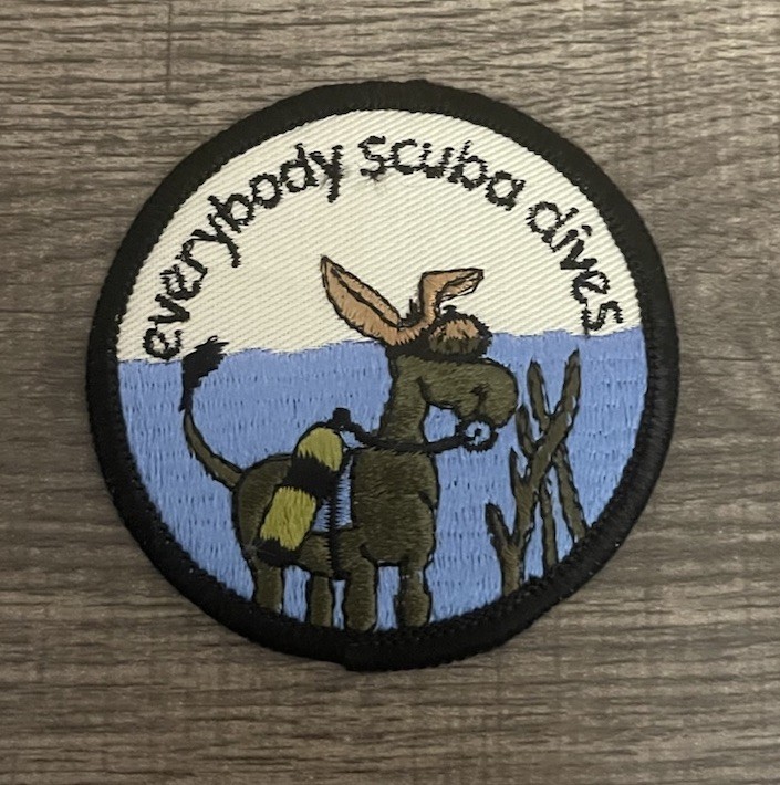 Vtg Everybody Scuba Dives Donkey Patch