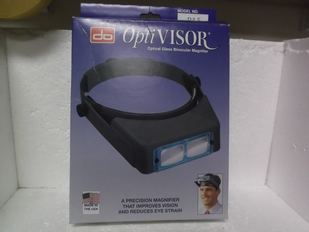 DO OPTI VISOR OPTICAL GLASS BINOCULAR MAGNIFIER