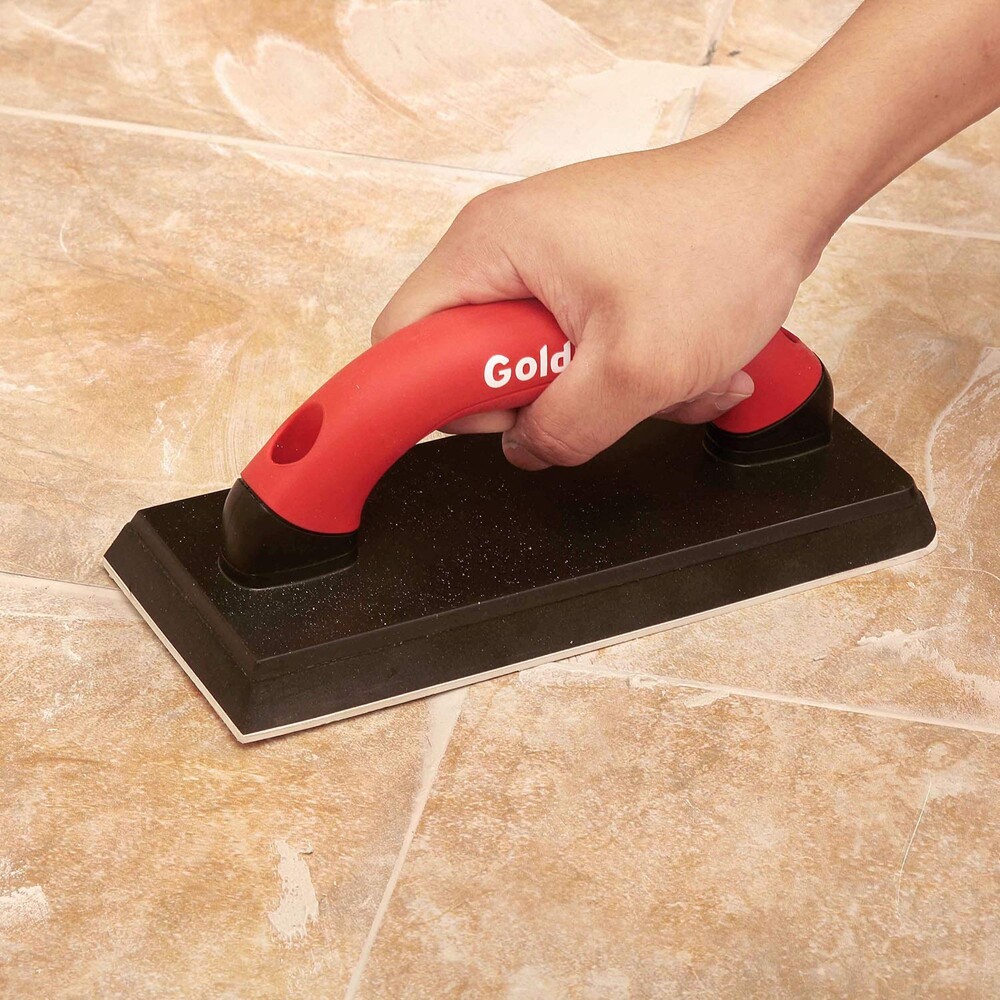 12-inch by 4inch Margin Float Gum Double Rubber Flooring Grout Float Soft Handle