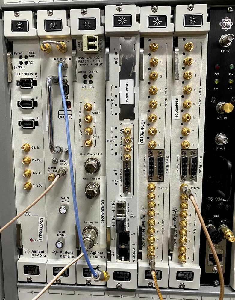 HP/Agilent E3238S / E8403A VXI Mainframe w E9821A / E8491B / E9051A / E1439D