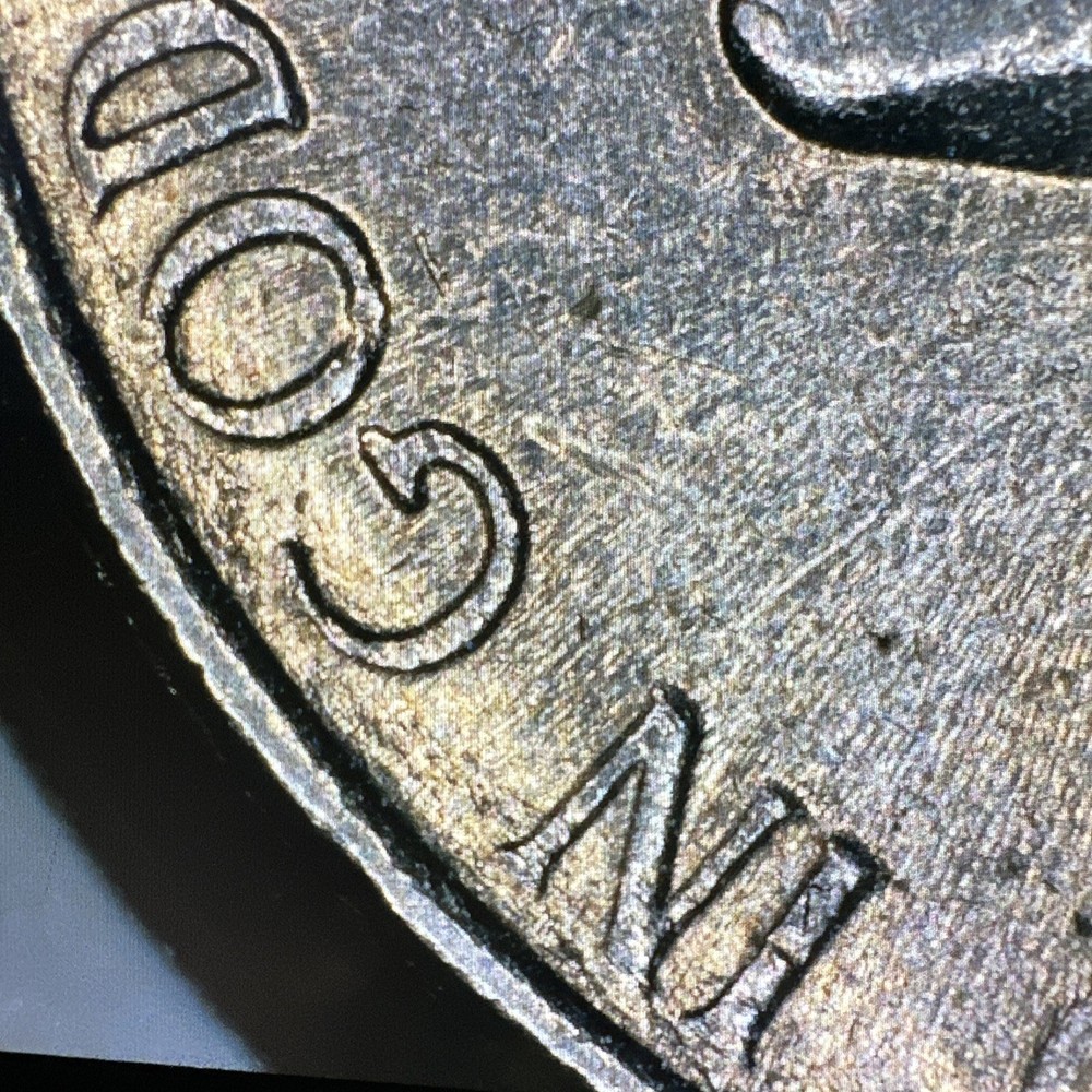 1996 P Nickel Struck Thru Grease Error Obverse & Reverse