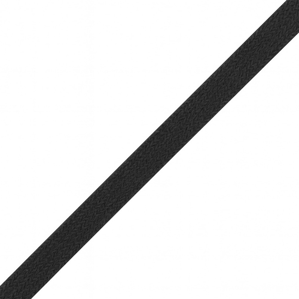 Mandala Crafts Black Flat Drawstring Cord Replacement 3/8 Inch 20 YDs