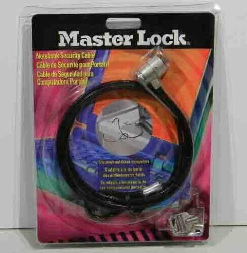 Kensington Master Lock Universal Notebook Security Cable - Black - New