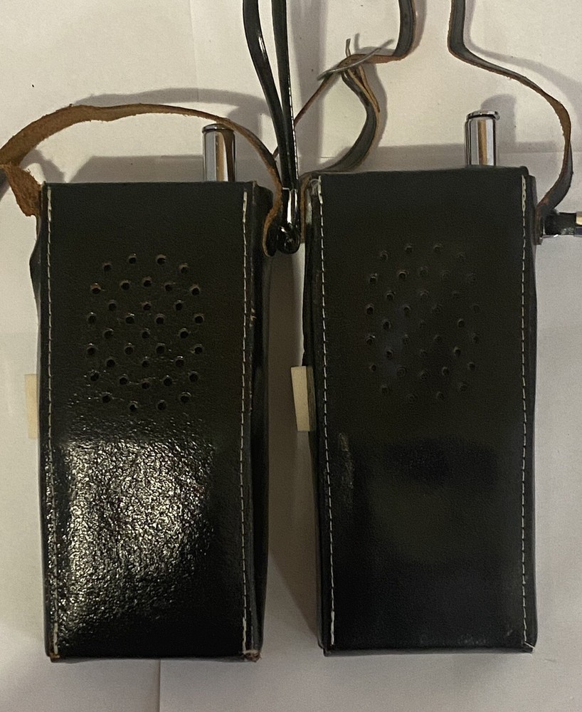 Pair Drexel 7-Transistor Transceiver with Cases - Working