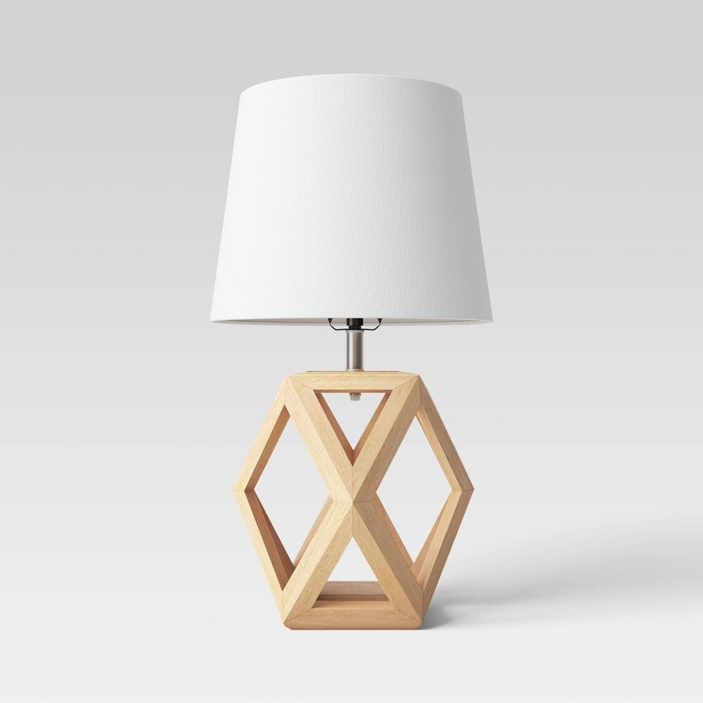 Very Minimalistic Small Geo Table Lamp Brown (Includes LED Light Bulb)