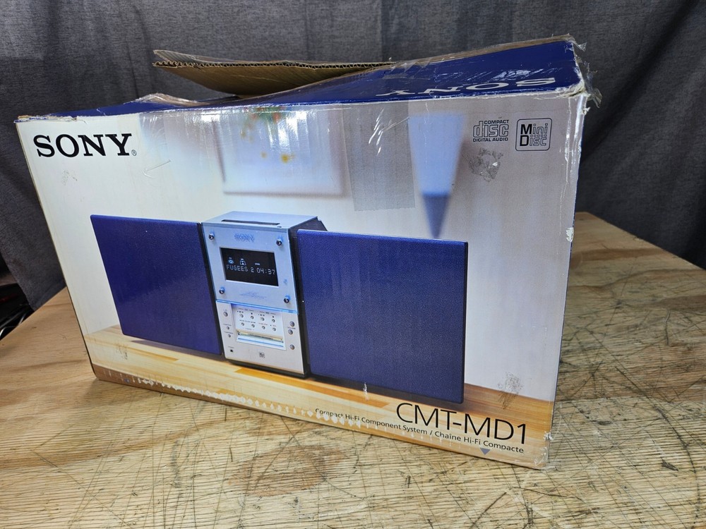 SONY CMT-MD1 Mini Disk Stereo System - VIDEO DEMO! 🎥📺✅