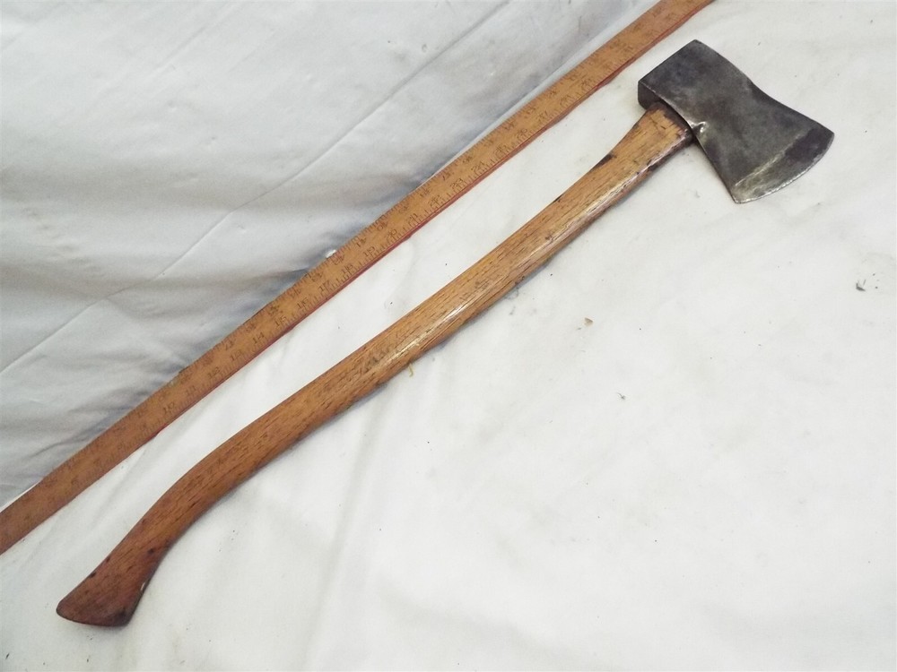Evansville Tool Works Axe Single Bit Embossed Wood Ax TESTED