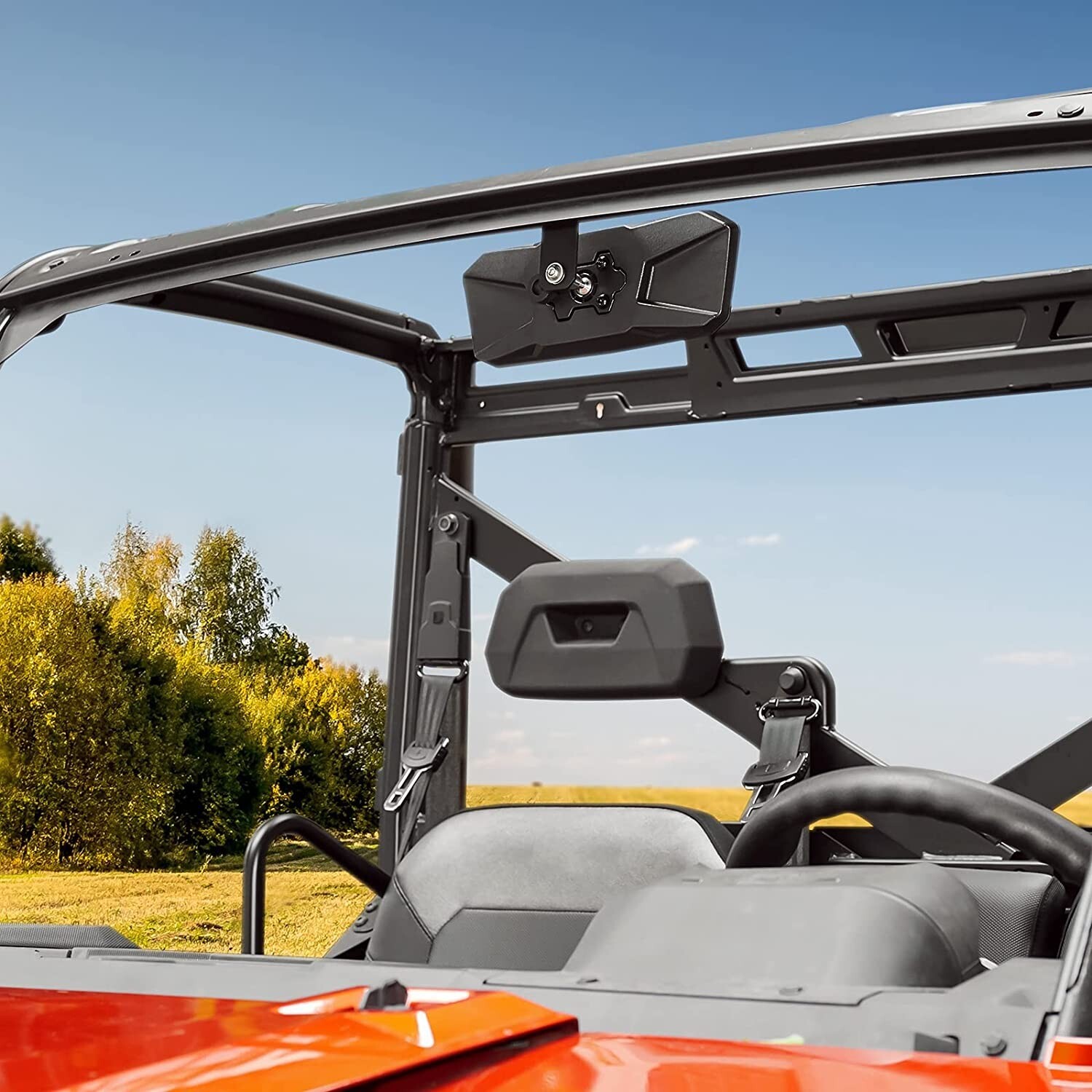 UTV Side Mirrors & Center Mirror For 2017-2024 Polaris Ranger 500 570 /900 /1000