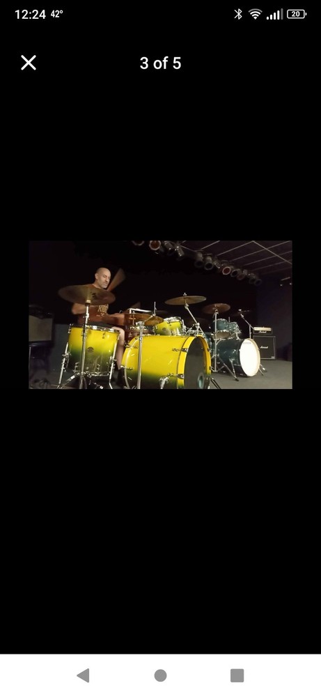 Ddrum Dios Maple 5 Piece Drum Kit racing yellow green