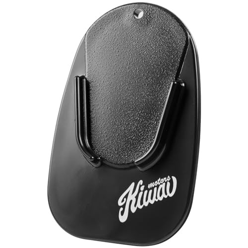 Motorcycle Kickstand Pad Plate Support Accessory - Black - Black Kickstand Pad