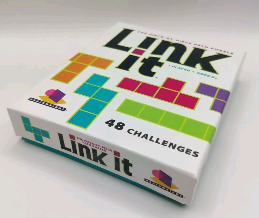 Link it Path Puzzle The Piece-By-Piece Path Puzzle 48 Challenges Brainwright