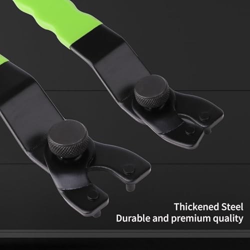 Adjustable Pin Wrench for Angle Grinder Machine,Grinder Spanner ​Wrench () Green