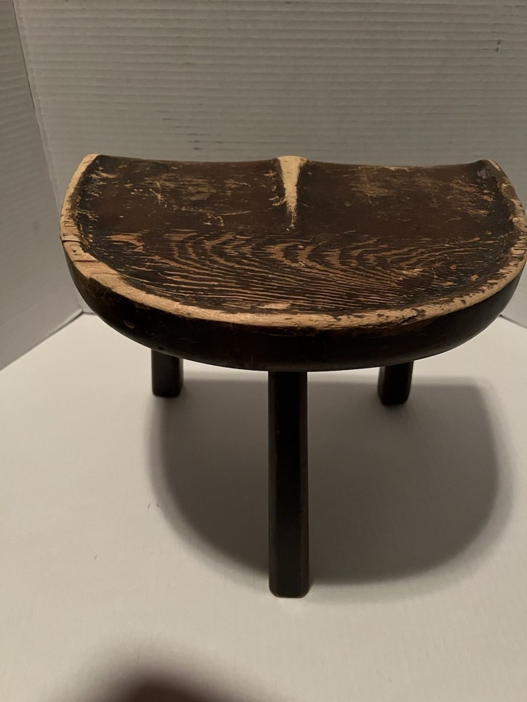 Antique Three Legged Tripod Milking Stool