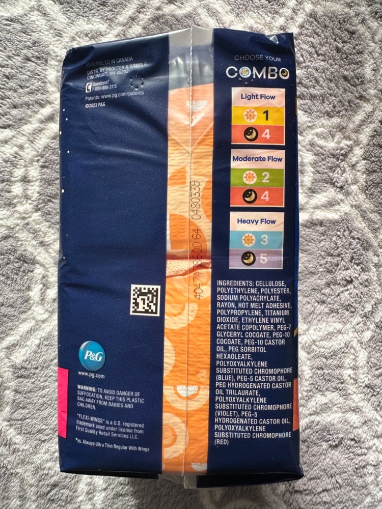 Always Ultra Thin Overnight Pads 40 Count NEW