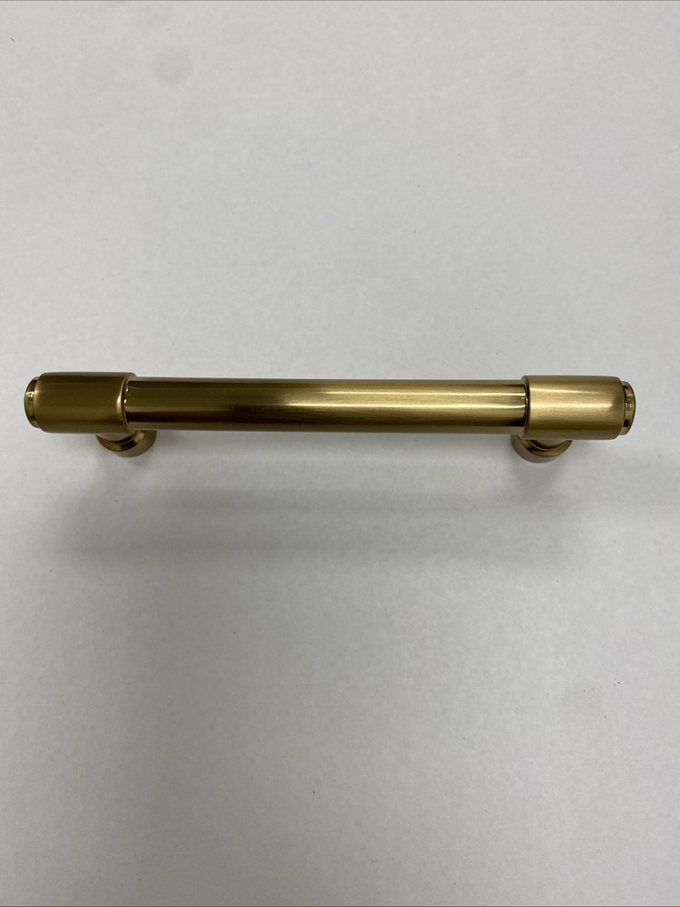 Emtek 86687US4 Jasper Pull 4" CTC Satin Brass Cabinet Hardware (10 Pack)