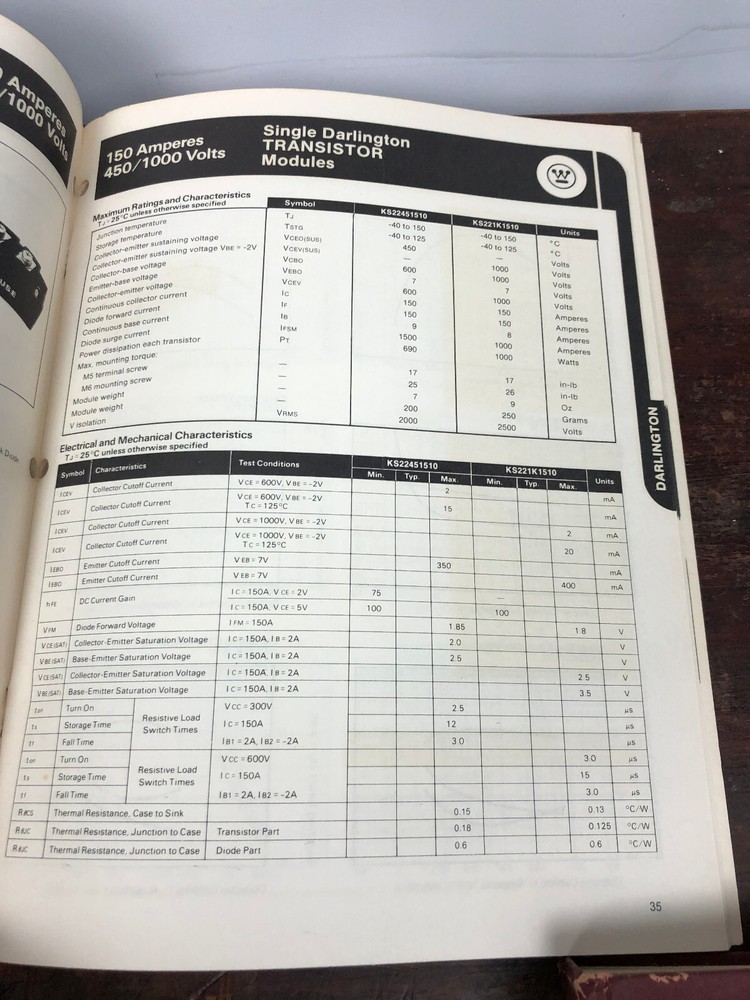 1984 Westinghouse Isolated Power Modules Data Book
