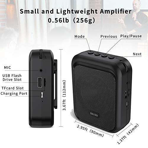 Portable PA Speaker Amplifier & Microphone System Bluetooth Rechargeable