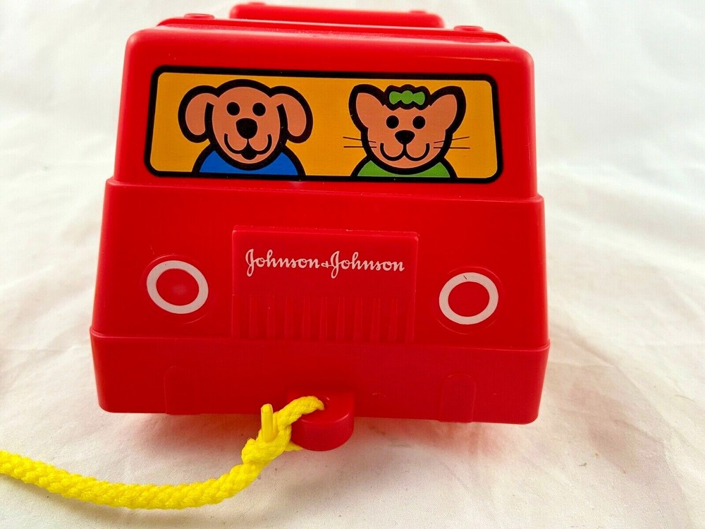 Vintage - Johnson & Johnson - Rhythm Roller - Pull Toy - 3 Rollers - 1981