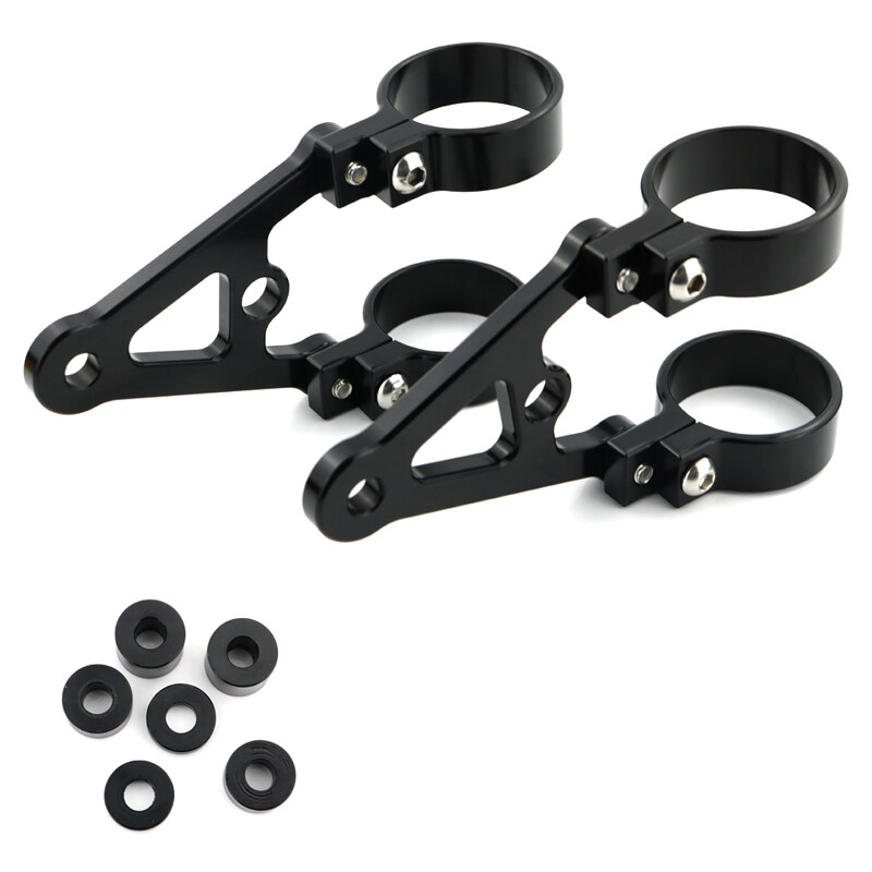 Headlight Mount Bracket Fork Head Lamp Holder Fit For 45mm Front Fork Tubes