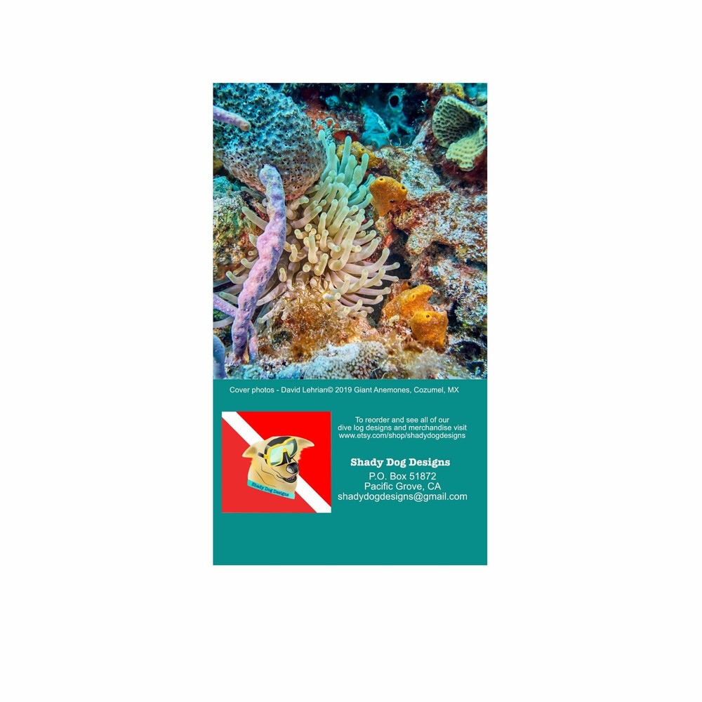 Anemone Scuba Dive Log Book - Diving Journal