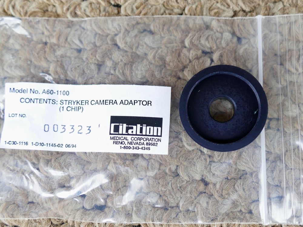 C-mount camera coupler - Citation Delta Scope, 3 adapters V-mount Stryker Baxter
