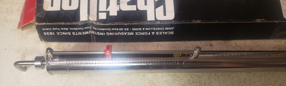 New! Chatillon 719-40MP 40Lb Spring Scale w/Max Reading