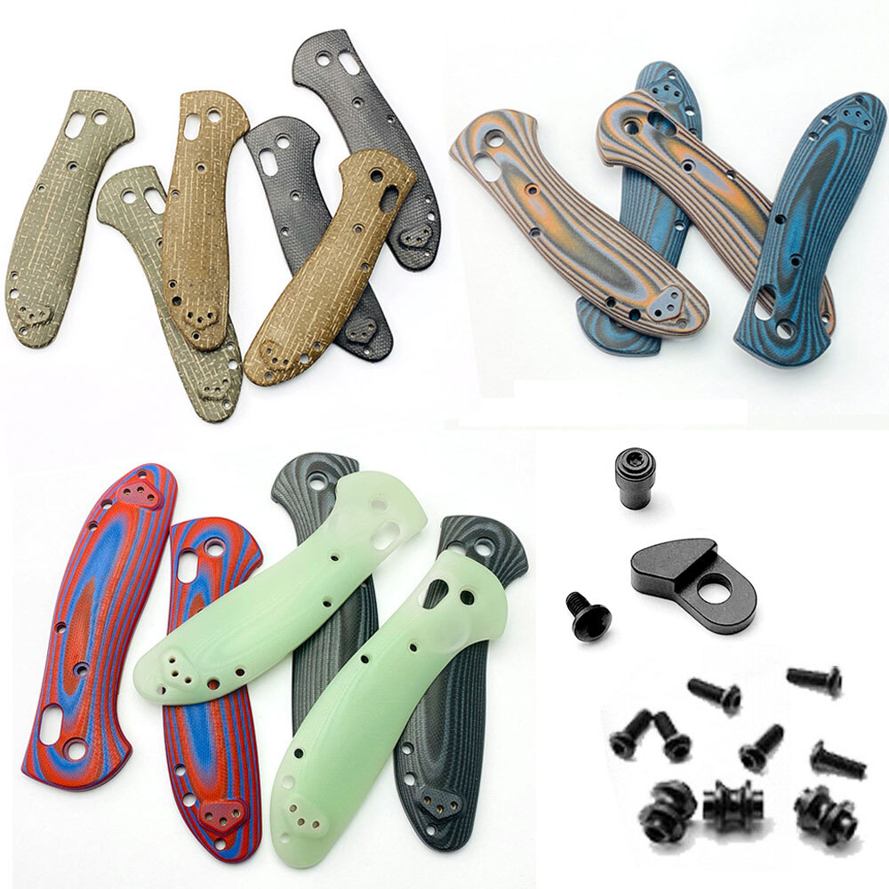Premium Handle Patch Scales Thumb Stud Screw For Benchmade Griptilian 551 Knife