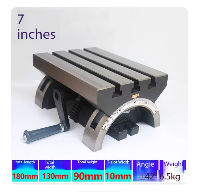 Adjustable-Angle Workbench Tilting Workbench for Milling and Drilling Machines