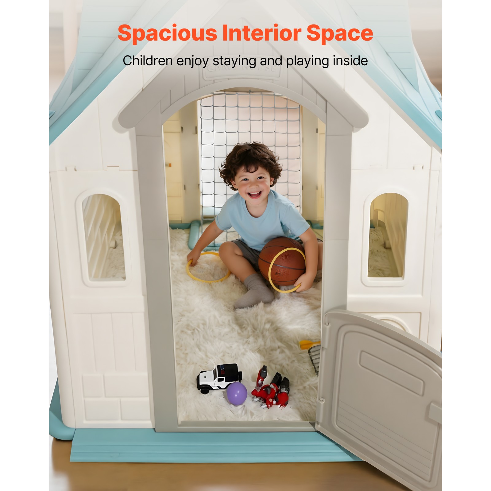 Uimoso 5-in-1 Kids' Indoor and Outdoor Playhouse for Ages 2 and Up