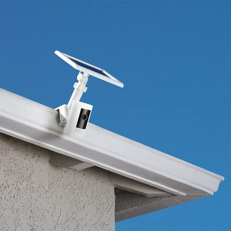 Gutter Mount for Cameras and Solar Panels - White