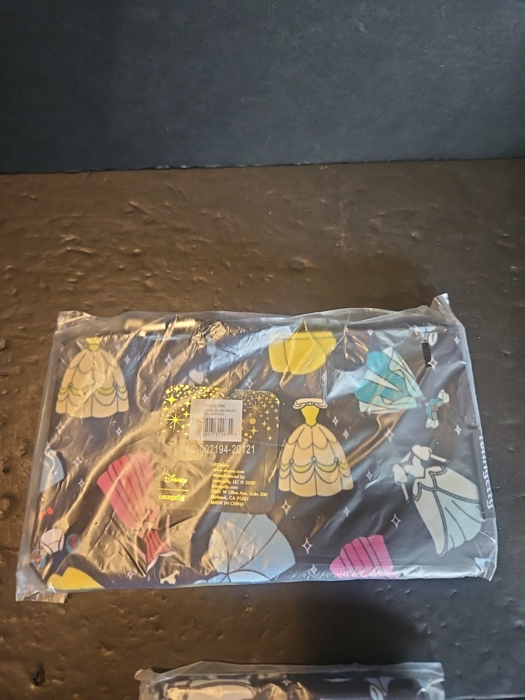 Loungefly Disney Princess Dresses Nylon Pouch Coin Purse Cosmetic Bag NWTs