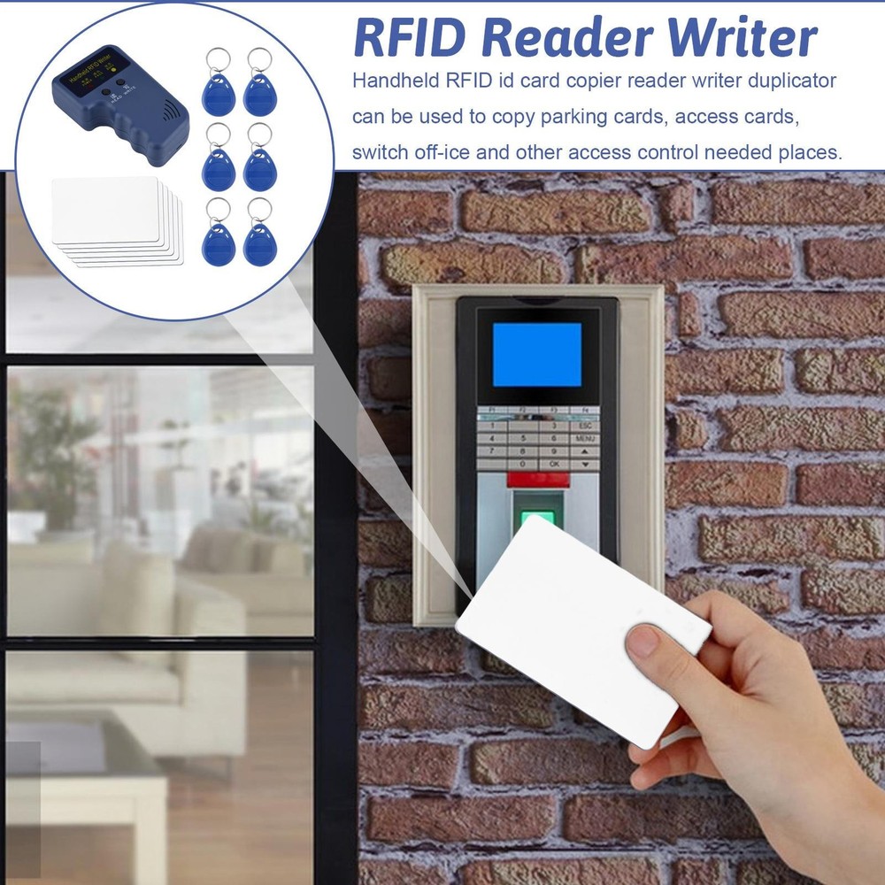 125KHz HANDHELD RFID FOB COPIER READER WRITER DUPLICATOR