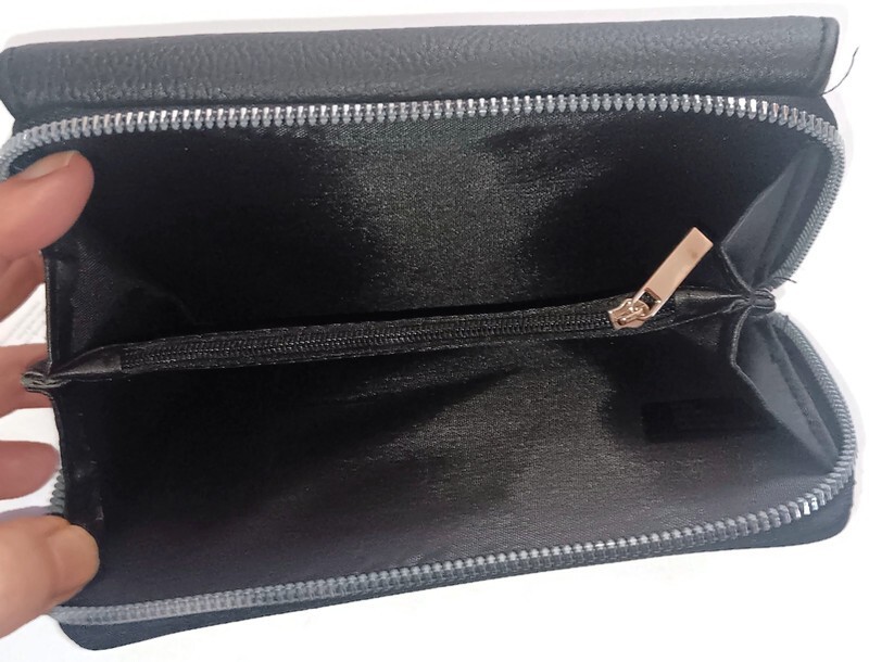 My Big Fat Premium Wallet,Black/ Silver Hardware, RFID Blocking