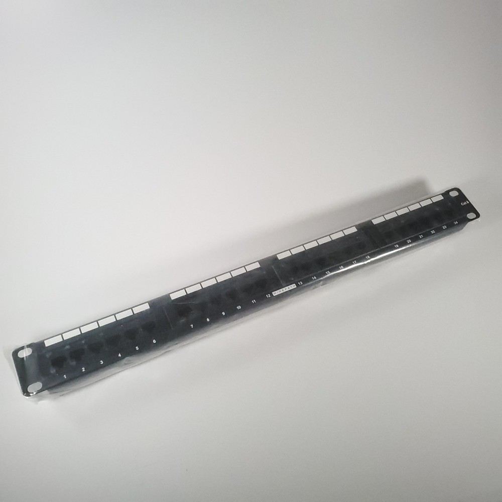 WIREPATH WP-CAT6-PP-24 RACK MOUNT 24-PORT RJ-45 CAT6 PATCH PANEL