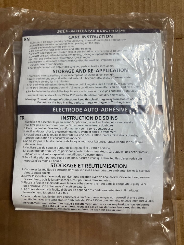20 Unit Replacement Pads Assorted Sizes - Adhesive Electrode for Ten