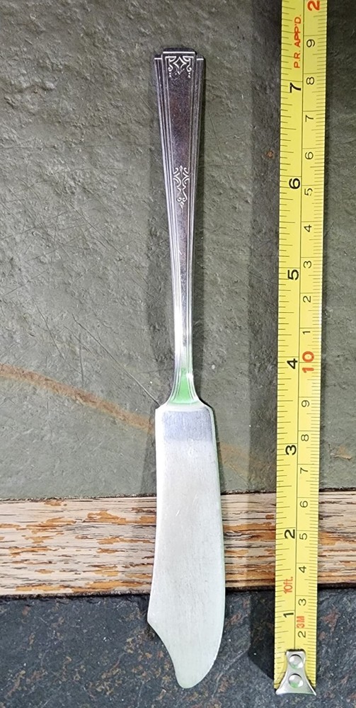 ART DECO c1933 LADY GRACE 👵 SILVERPLATED MASTER BUTTER 🧈 😋 KNIVE