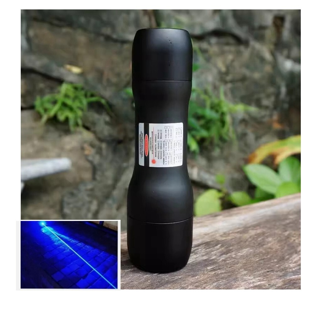 Waterproof Focusable 450nm Blue Visable Light Laser Module 450T-2000