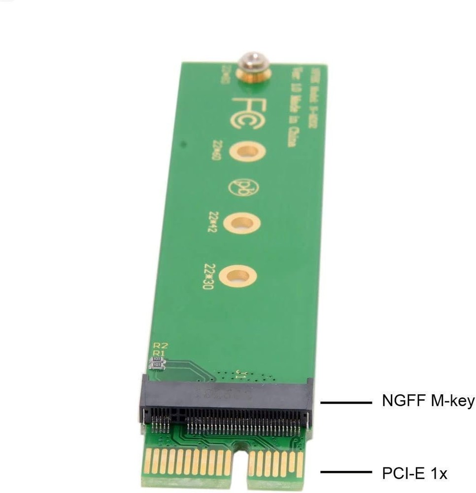 Lightweight PCIe 3.0 X1 Adapter for M-key M.2 NGFF - Maximum Data Performance