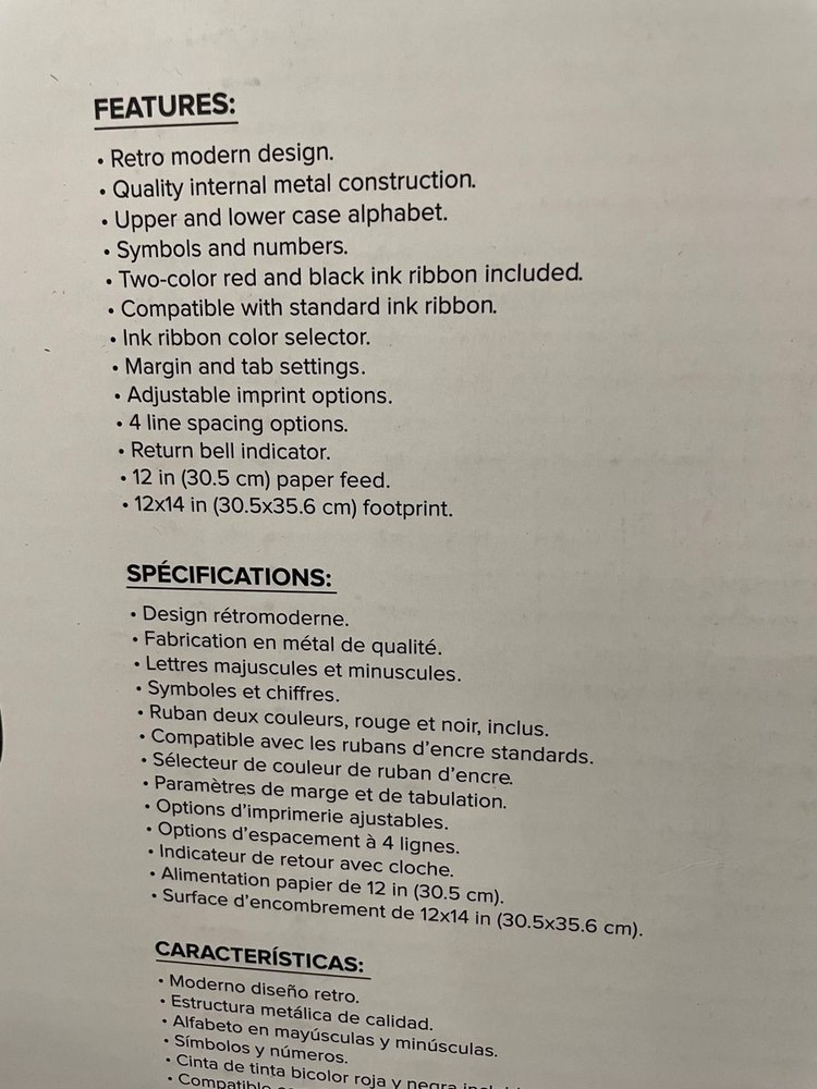 WE R MEMORY Keepers Typecast Typewriter White