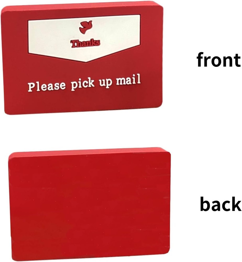 YeeBeny Mailbox Flag with Bright Red Background - Outgoing Mail Rectangle